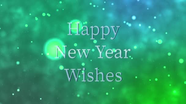 Bonne Année Texte Anglais Message Animation Motion Graphics — Video