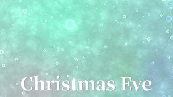 Різдво Єва Текстове Повідомлення Анімації Руху Графіки — стокове відео