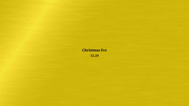 Christmas Eve Text Message Animation Motion Graphics — Stock Video