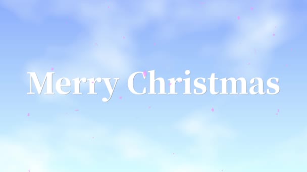 Animace Pohybu Vánočních Textových Zpráv — Stock video