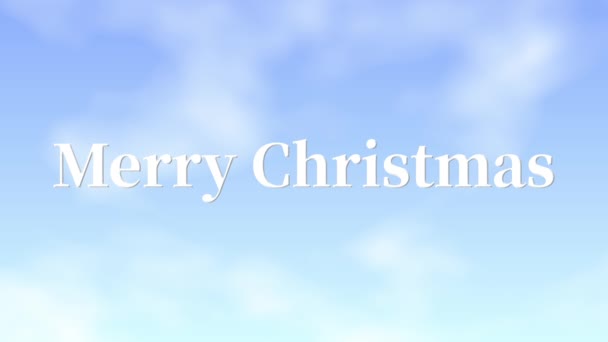 Karácsonyi Szöveges Üzenet Animáció Mozgás Grafika — Stock videók