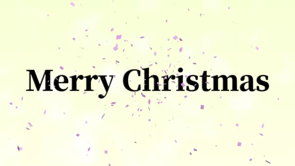 クリスマステキストメッセージアニメーションモーショングラフィックス — ストック動画