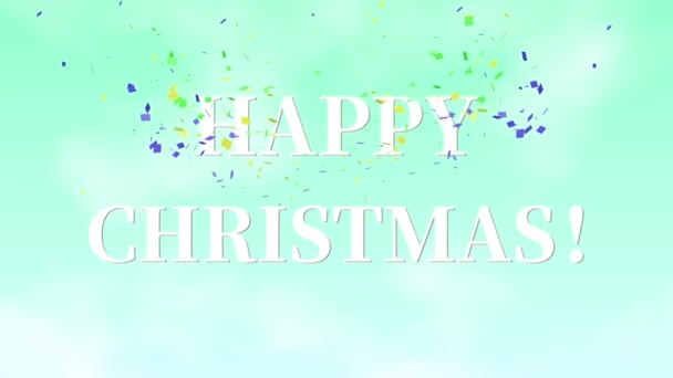 Weihnachten Sms Animation Motion Graphics — Stockvideo