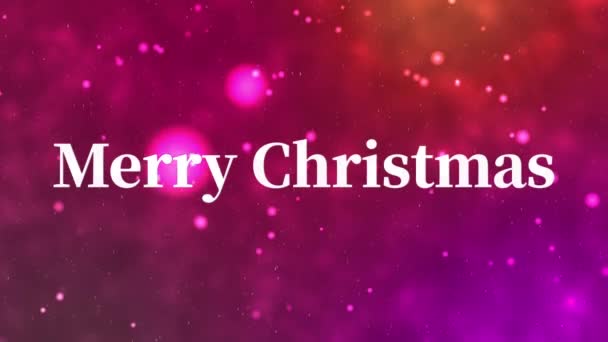 Karácsonyi Szöveges Üzenet Animáció Mozgás Grafika — Stock videók