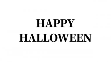 Cadılar Bayramı metin arkaplan canlandırma hareket grafikleri