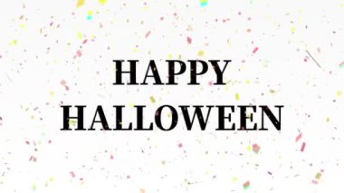 Cadılar Bayramı metin arkaplan canlandırma hareket grafikleri