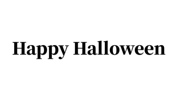 Halloween Texto Fundo Animação Movimento Gráficos — Vídeo de Stock