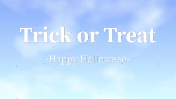 Halloween Text Background Animation Motion Graphics — Stock Video