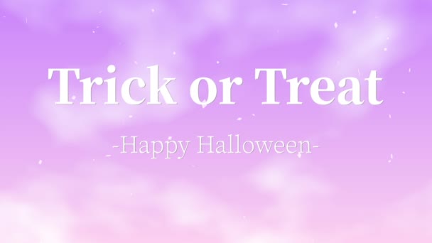 Halloween Text Background Animation Motion Graphics — Stock Video