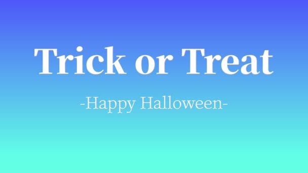 Halloween Tekst Achtergrond Animatie Beweging Graphics — Stockvideo