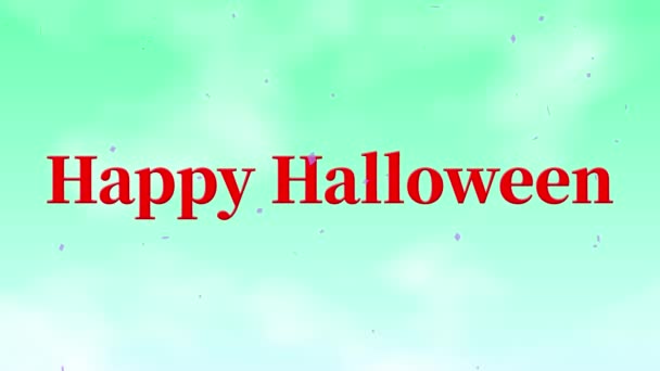 Halloween Text Hintergrund Animation Bewegungs Grafiken — Stockvideo