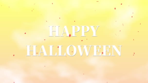 Tekst Halloween Animacja Tło Grafika Ruchu — Wideo stockowe