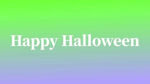 Halloween Text Bakgrund Animation Rörelse Grafik — Stockvideo