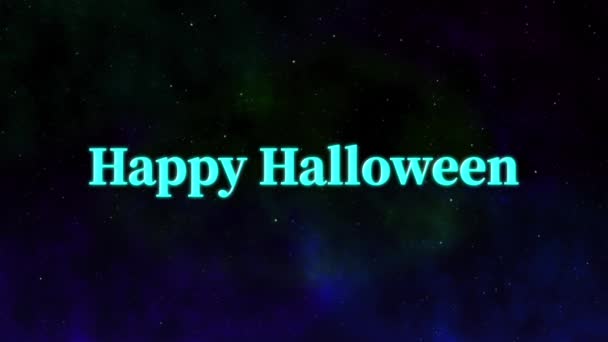 Halloween Text Hintergrund Animation Bewegungs Grafiken — Stockvideo