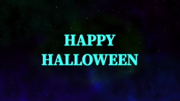 Halloween Testo Sfondo Animazione Motion Grafica — Video Stock