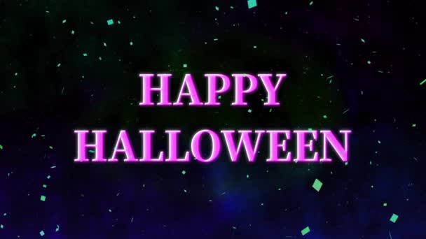 Halloween Testo Sfondo Animazione Motion Grafica — Video Stock