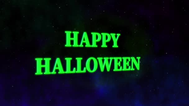 Halloween Tekst Baggrund Animation Motion Grafik – Stock-video