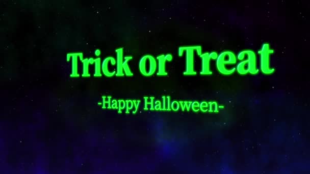 Halloween Text Bakgrund Animation Rörelse Grafik — Stockvideo