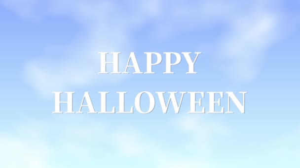 Halloween Text Pozadí Animace Pohyb Grafiky — Stock video