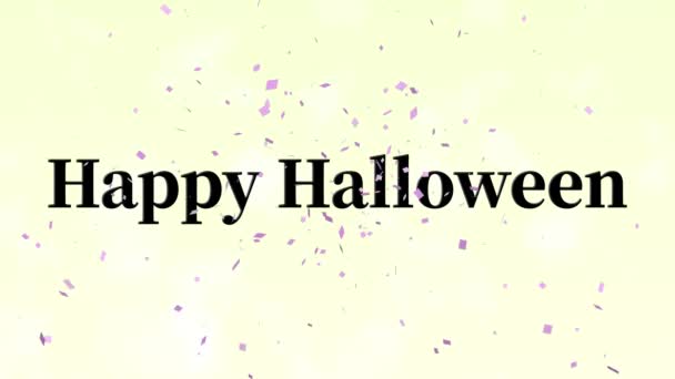 Halloween Texto Fondo Animación Movimiento Gráficos — Vídeo de stock