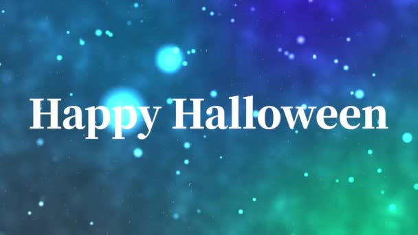 Halloween Texto Fondo Animación Movimiento Gráficos — Vídeo de stock