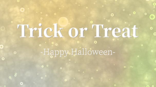 Halloween Tekst Achtergrond Animatie Beweging Graphics — Stockvideo