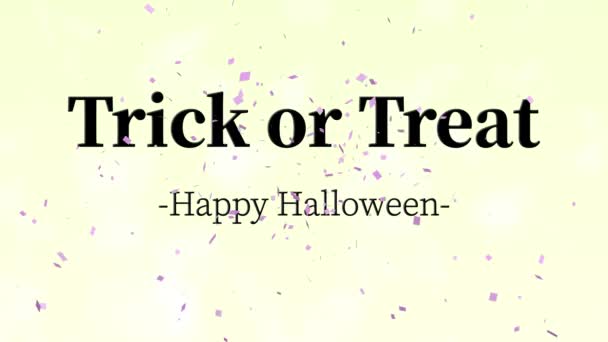 Halloween Text Pozadí Animace Pohyb Grafiky — Stock video