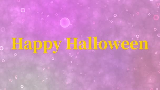 Halloween Text Bakgrund Animation Rörelse Grafik — Stockvideo