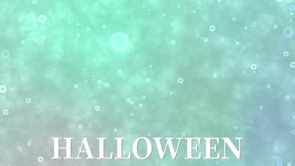 Halloween Text Bakgrund Animation Rörelse Grafik — Stockvideo