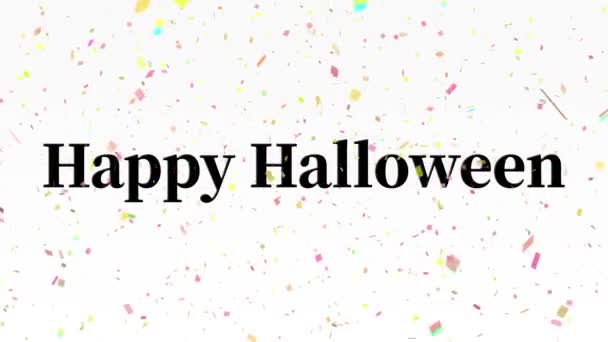 Halloween Text Hintergrund Animation Bewegungs Grafiken — Stockvideo