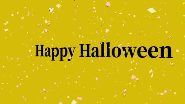 Halloween Text Hintergrund Animation Bewegungs Grafiken — Stockvideo