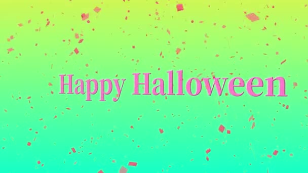 Halloween Text Hintergrund Animation Bewegungs Grafiken — Stockvideo