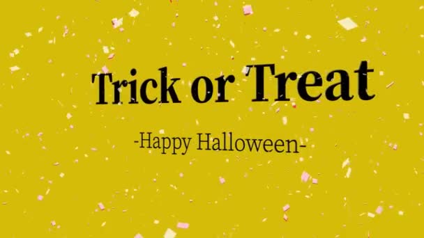 Halloween Texto Fundo Animação Movimento Gráficos — Vídeo de Stock