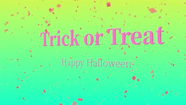 Halloween Text Hintergrund Animation Bewegungs Grafiken — Stockvideo