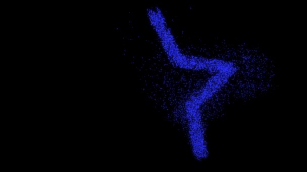 Star Particle Brush Stroke Shape Motion Graphics — Stockvideo