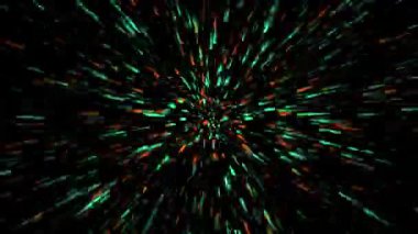 Warp hızlandırma süreci arkaplan hareketi grafikleri