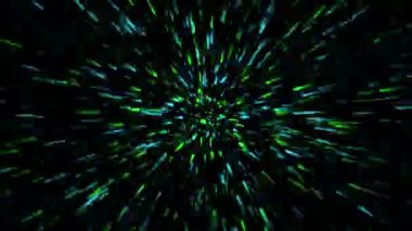 Warp hızlandırma süreci arkaplan hareketi grafikleri