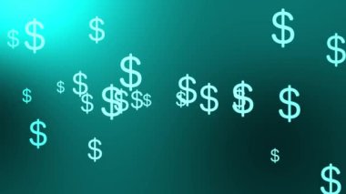 Dolar işareti simgesi Parçacık Para grafikleri