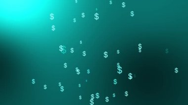 Dolar işareti simgesi Parçacık Para grafikleri