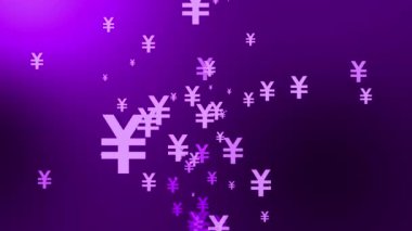 Yen Mark simgesi Parçacık Para Derecelendirme Grafikleri 