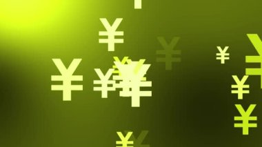 Yen Mark simgesi Parçacık Para Derecelendirme Grafikleri 