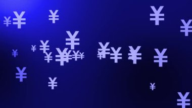 Yen Mark simgesi Parçacık Para Derecelendirme Grafikleri 