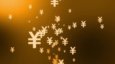 Yen Mark simgesi Parçacık Para Derecelendirme Grafikleri 