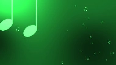 Müzik Notası Parçacık Derecelendirme Hareketi Grafikleri