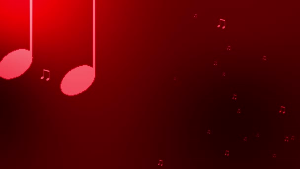 Musical Note Particle Graege Animation Motion Graphics — 비디오