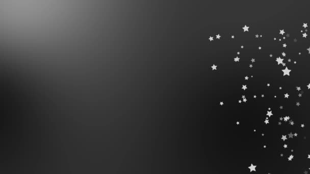 Анимационная Графика Движения Частиц Форме Звезды — стоковое видео