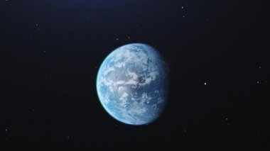 Dünya siyah arkaplan alanı 3DCG dijital animasyon hareketi grafikleri