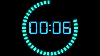 30 saniye kronometre animasyon hareketlerinin grafiklerini say