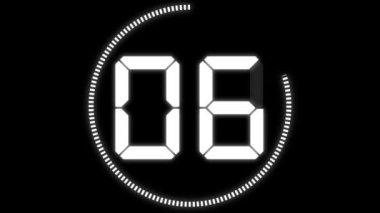 30 saniye kronometre animasyon hareketlerinin grafiklerini say