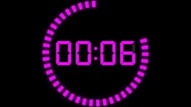 30 saniye kronometre animasyon hareketlerinin grafiklerini say